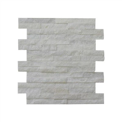 Piastrella a faccia divisa bianca pura