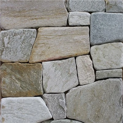 Pietra sciolta casuale beige ardesia burattata